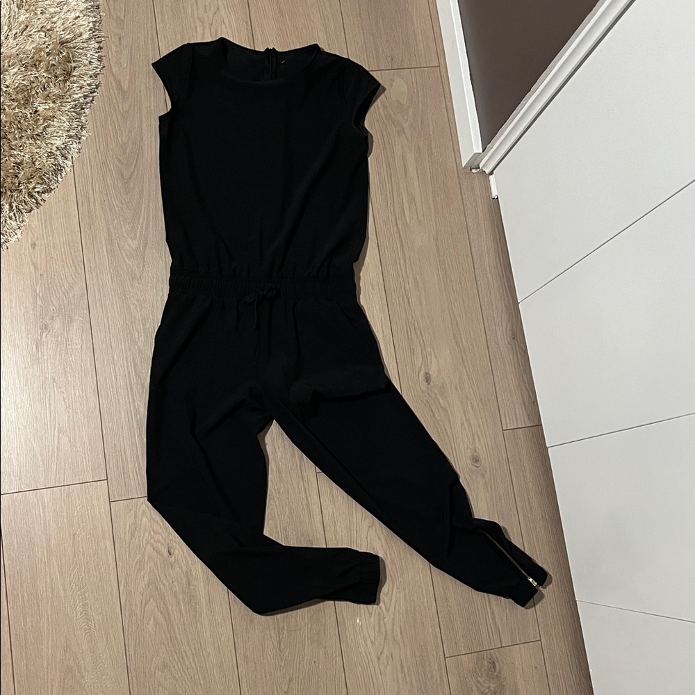 ALBION Black Sleeveless Jumpsuit